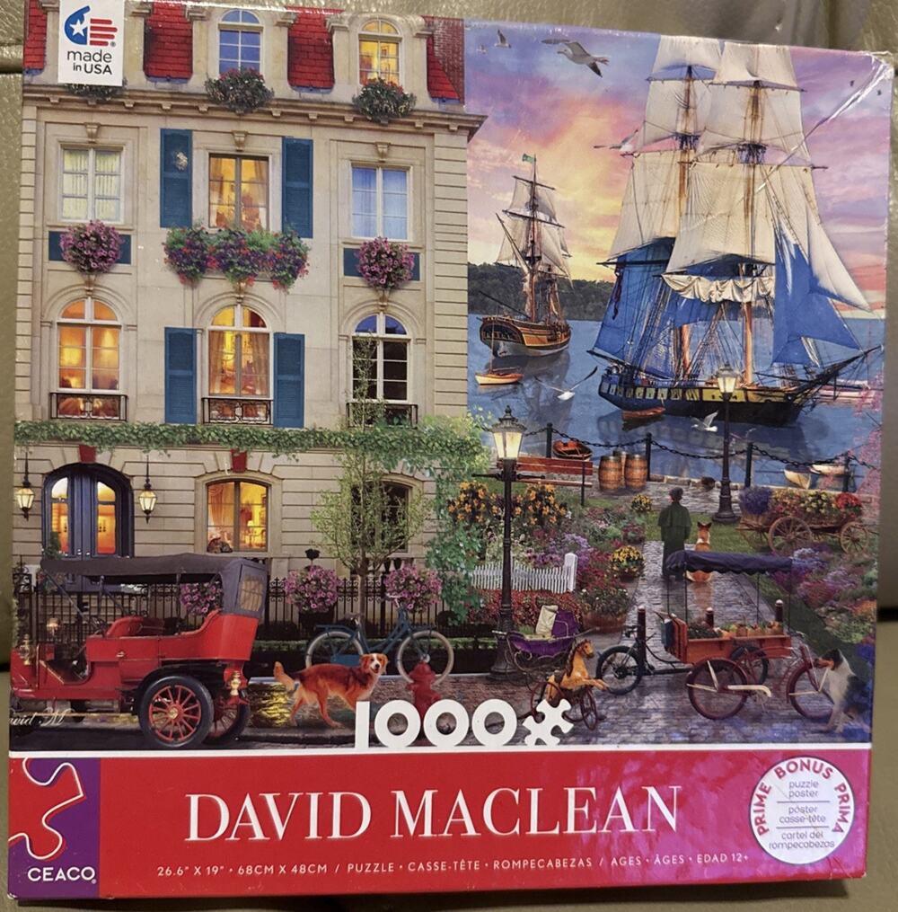 Ceaco David Maclean 1000 Piece Interlocking Jigsaw Puzzle COMPLETE